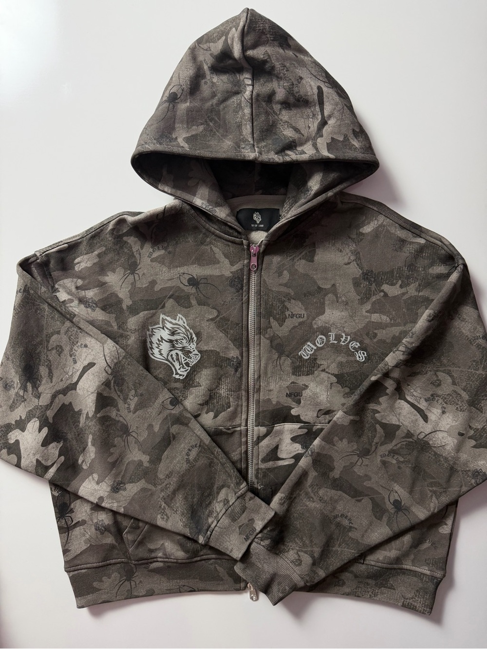 Darc Sport Wolf Chopper Double Zip Hoodie, Size XL